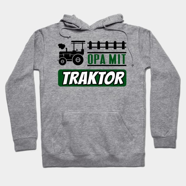 Opa mit Traktor lustiges Landwirt Rentner Fun Hoodie by Foxxy Merch